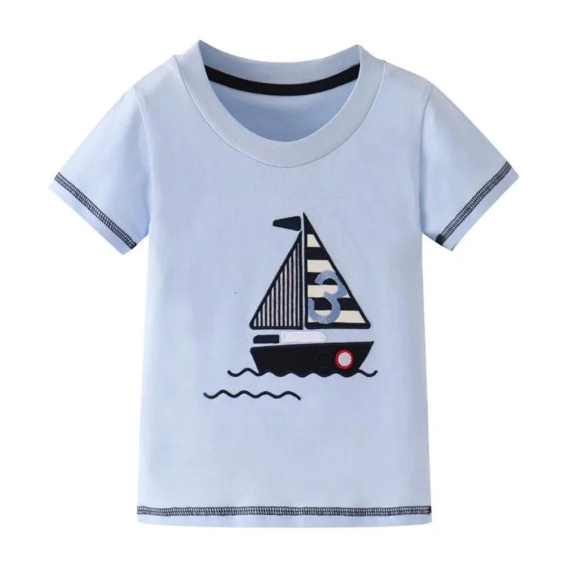 Richard Cartoon Printed Short Sleeve Tees - GuGuTon baby store - Baby Fashion - Toddlers Outfits - Babies Outfits - Toddler Clothes - Kids Clothing - Newborn Clothes - Newborn Wear - Kids Wear - Trending Clothes - Trending Outfits - Fall Fashion - Winter Fashion - Girls Clothes - Boys Clothes - Babies Wear - Kids Accessories - KidsWear - Summer Clothes - Summer Fashion - Summer Trend - Falls Sweaters - Tops - Bottom - Jeans - Blouse - Dresses - Newborn Dresses - Toys