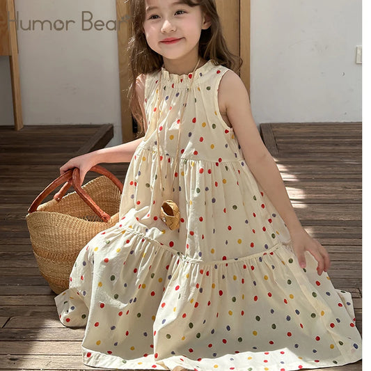 Lyra Polka Dot Skirt for Girls - Humor Bear Fashion Dress