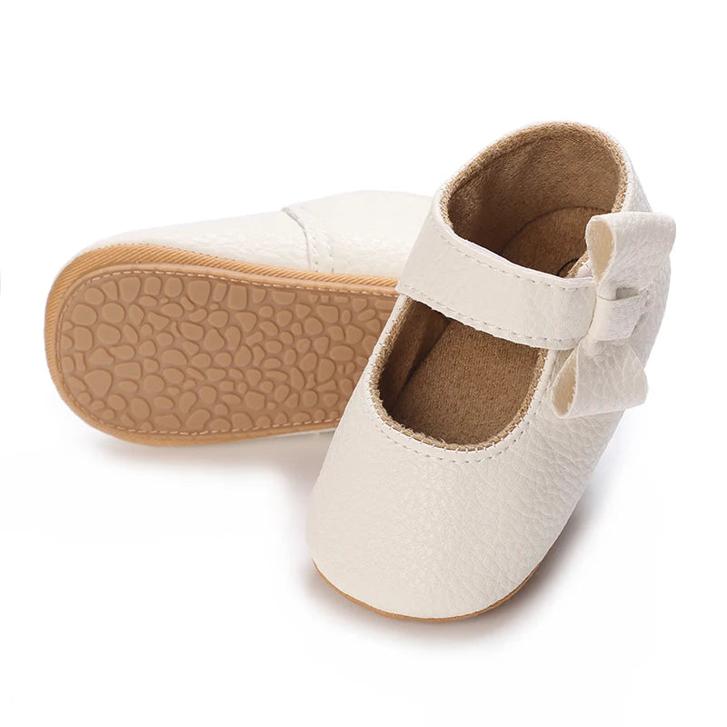 White Shoes for Baby Girl 0-18M Girl Soft Sole Princess Shoes Formal Wedding Birthday Party Toddler