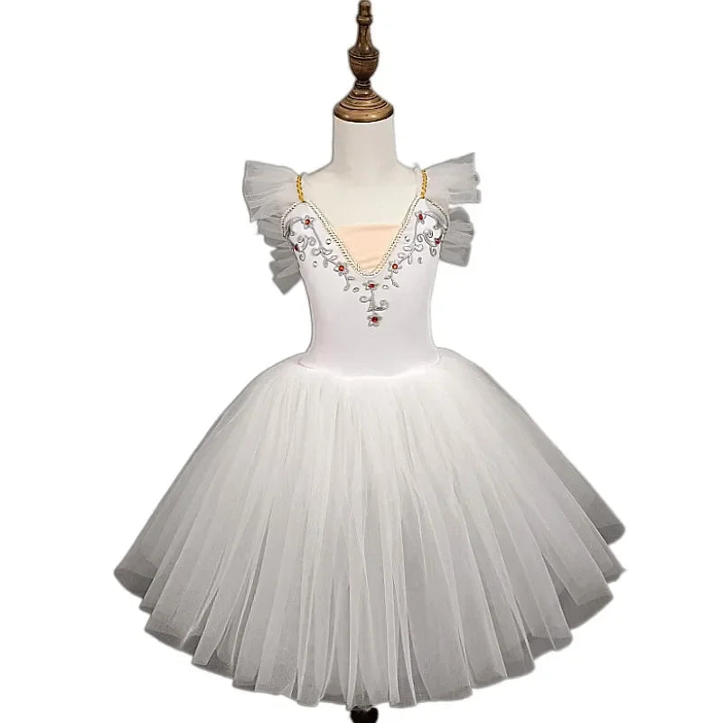 Norma Summer Ballet Dress for Girls - Kids Dance Tutu Outfit