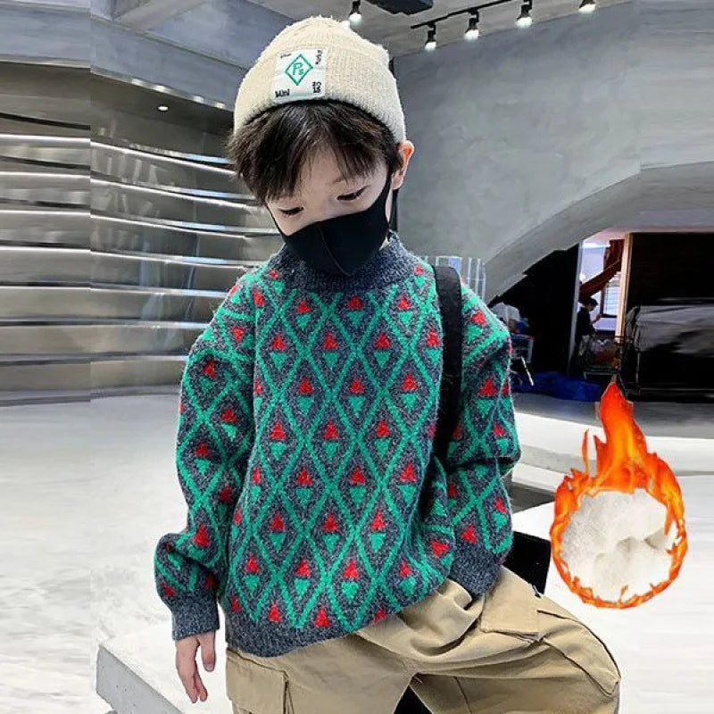 Marcos Autumn Winter Junior Boys Sweater - GuGuTon baby store - Baby Fashion - Toddlers Outfits - Babies Outfits - Toddler Clothes - Kids Clothing - Newborn Clothes - Newborn Wear - Kids Wear - Trending Clothes - Trending Outfits - Fall Fashion - Winter Fashion - Girls Clothes - Boys Clothes - Babies Wear - Kids Accessories - KidsWear - Summer Clothes - Summer Fashion - Summer Trend - Falls Sweaters - Tops - Bottom - Jeans - Blouse - Dresses - Newborn Dresses - Toys