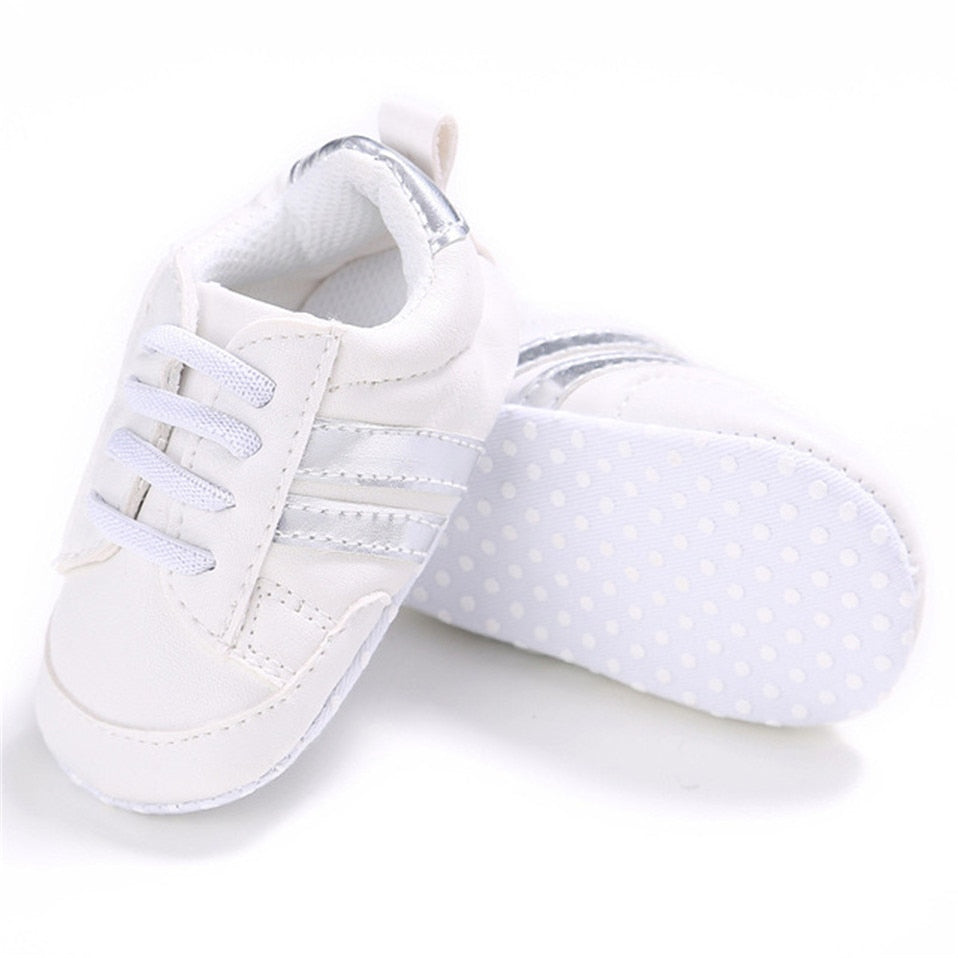 Baby Shoes Newborn Boys Sneaker Girls Two Striped First - GuGuTon