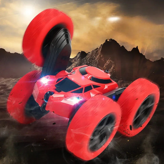 RC Stunt Car Children Double Sided Flip Remote Control 360 Rotation
