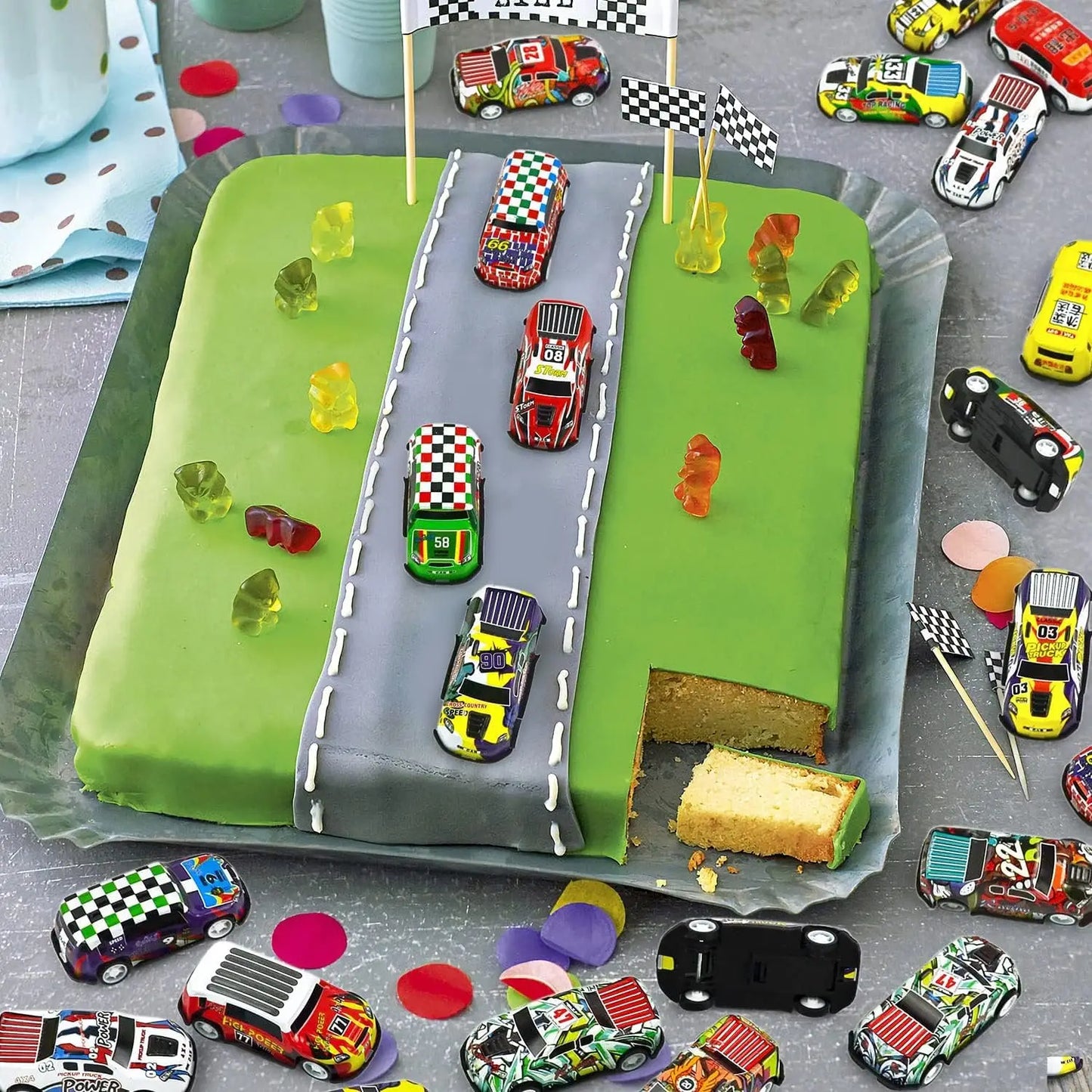 Mini Pull Back Cars for Kids - 30 Toy Cars Set