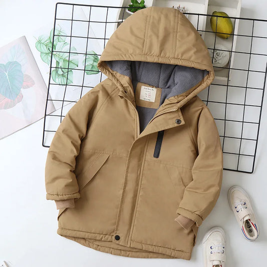 Luinny Warm Teenage Boy Outerwear Coat Sweater