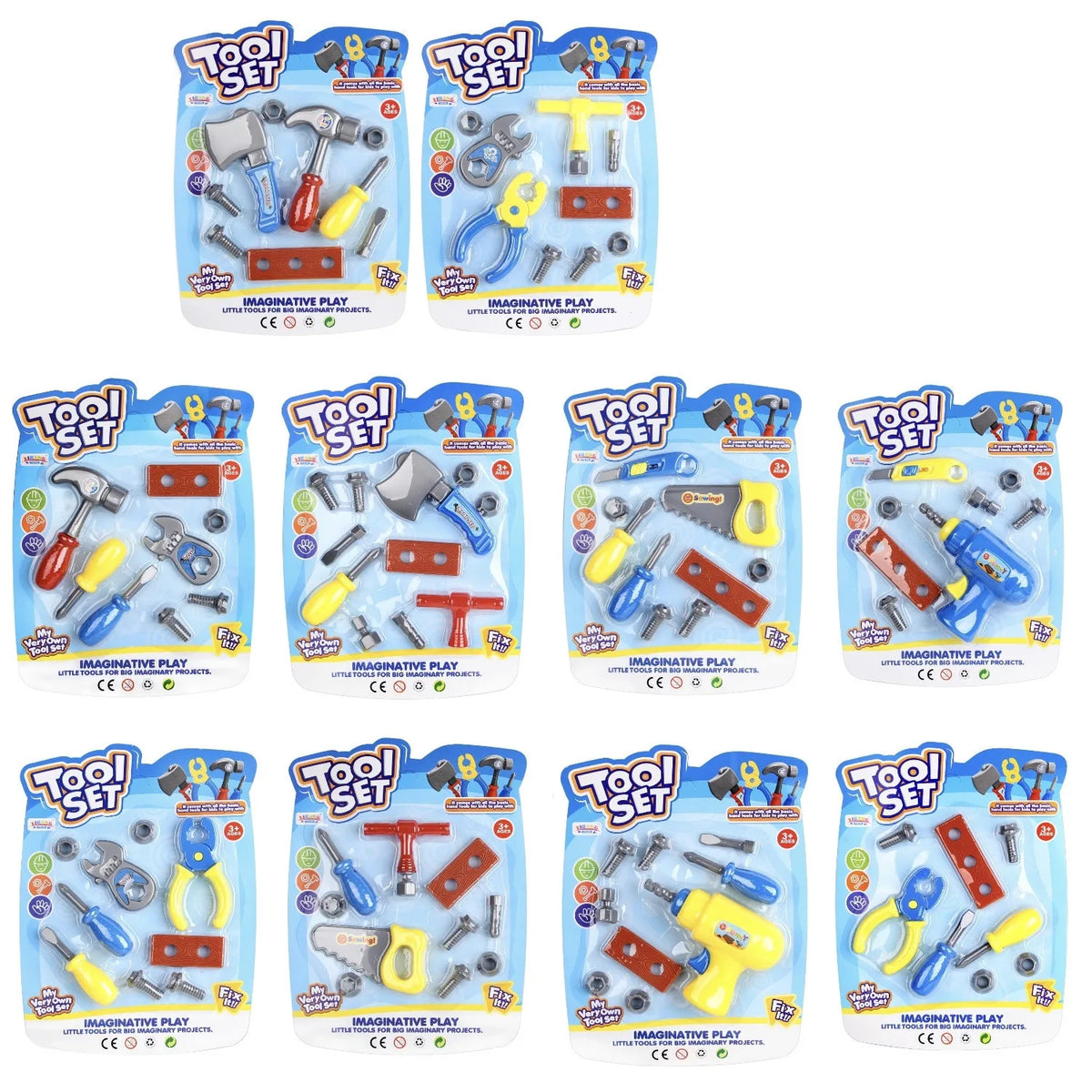 Children's Repair Tool Set Diy Pretend Play Toy for Boys Maintenance Tools Kit