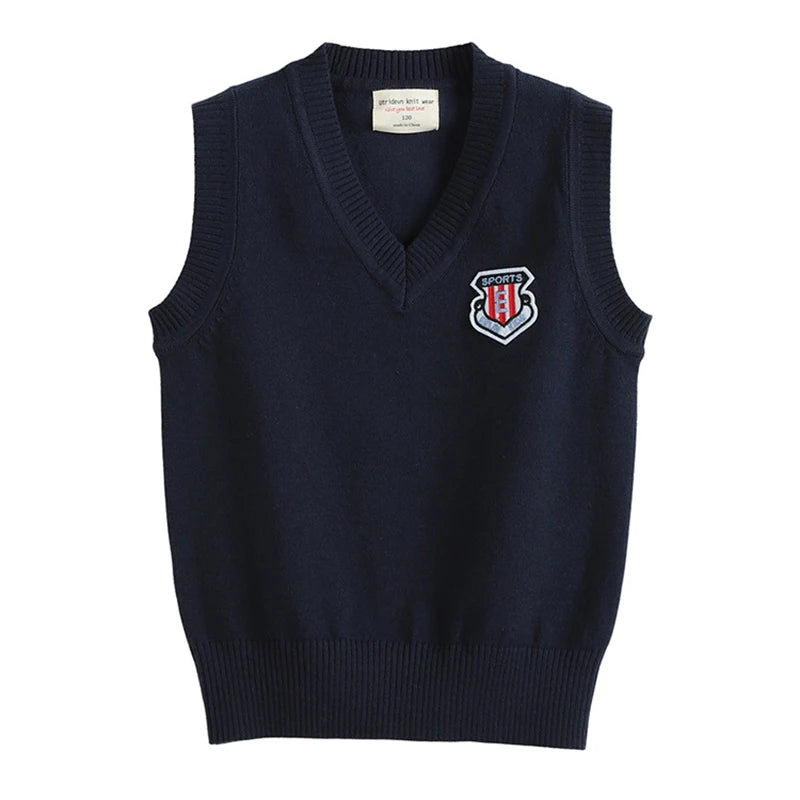 Stiven Uniform Autumn Children's Vest Sweater