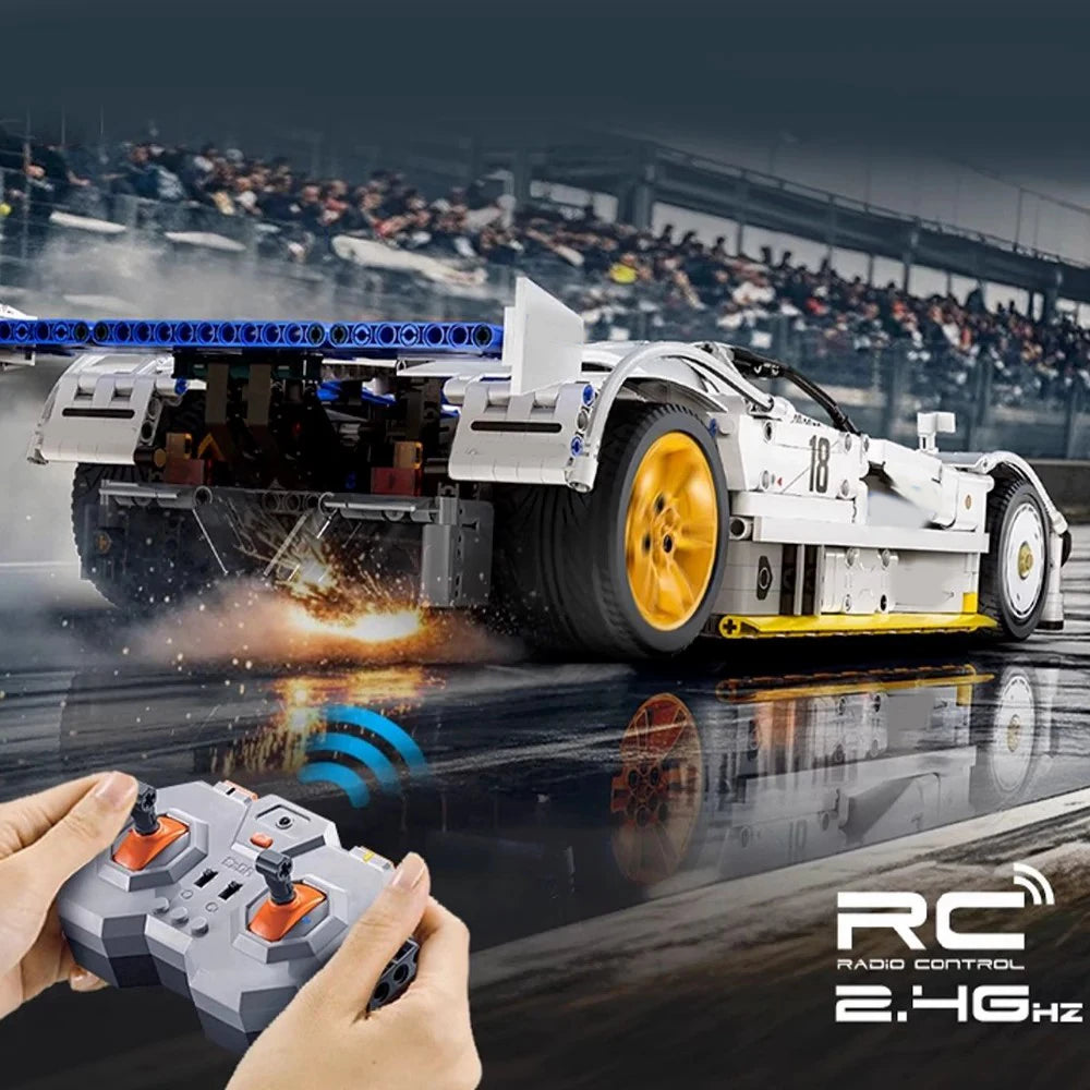 Technical MOC 787B Endurance Racing Car 1:10 Car Model Kit,1797PCS Auto Building Blocks Brick Puzzle Adults DIY Gift