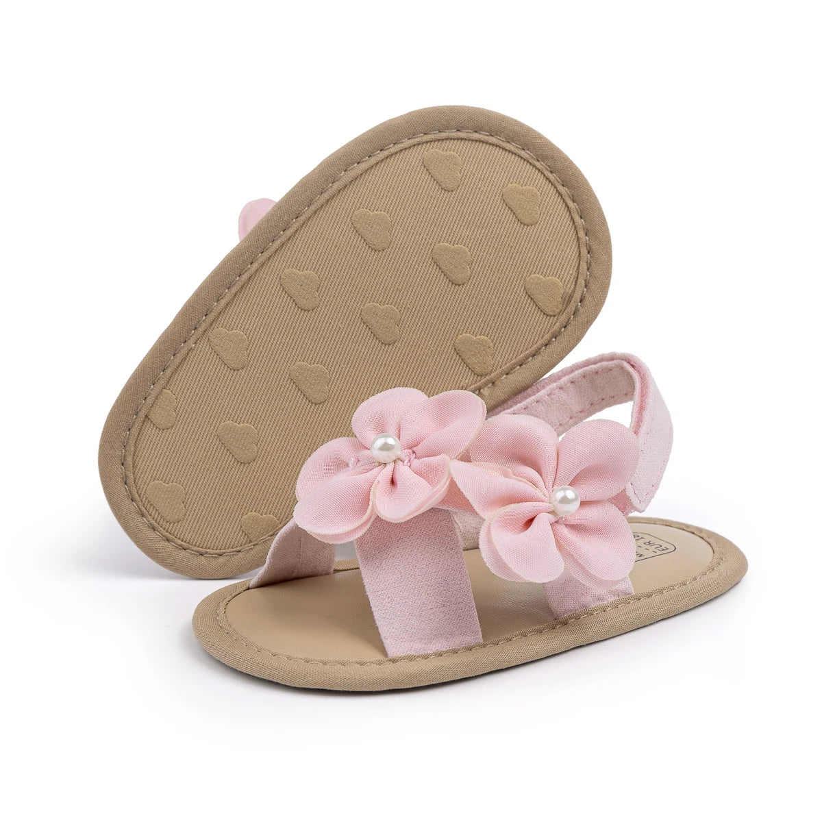 2025 New Baby Girls Shoes Flowers With Pearls Summer Cool Princess Sandals