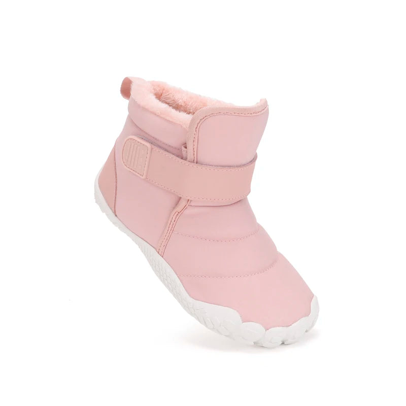 Children Snow Boots Girls Winter Minimalist Waterproof Sneakers