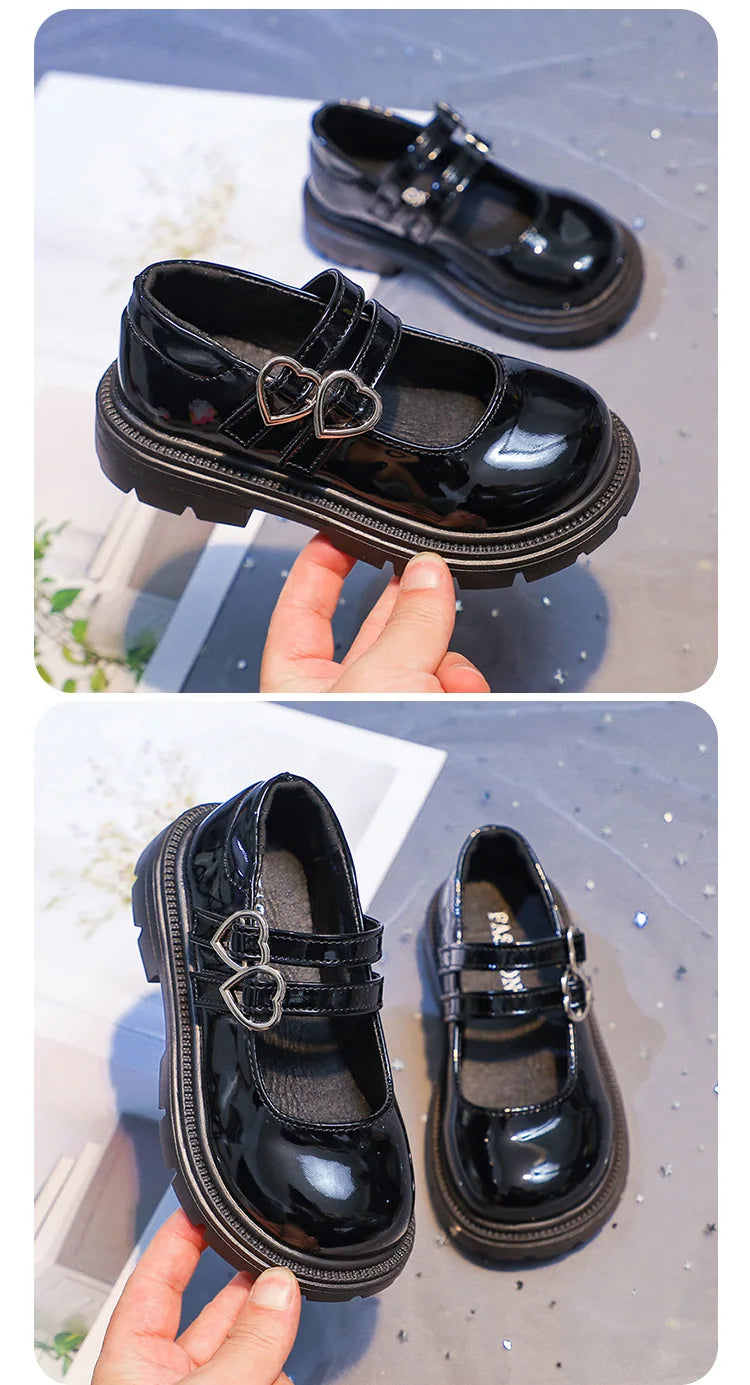 Fashion Girls Shoe 2025 Winter New Girls Soft Soled Loafers Retro Flat Versatile Girl Board Shoe