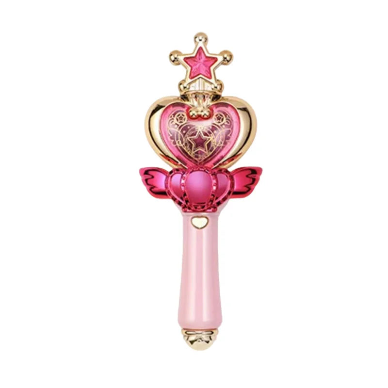 Fairy Magic Wand Glowing Musical Sound Effects Toys Cutie Moon Rod Wand Figure Toys Queen Transformation Wand Stick Girls Gifts