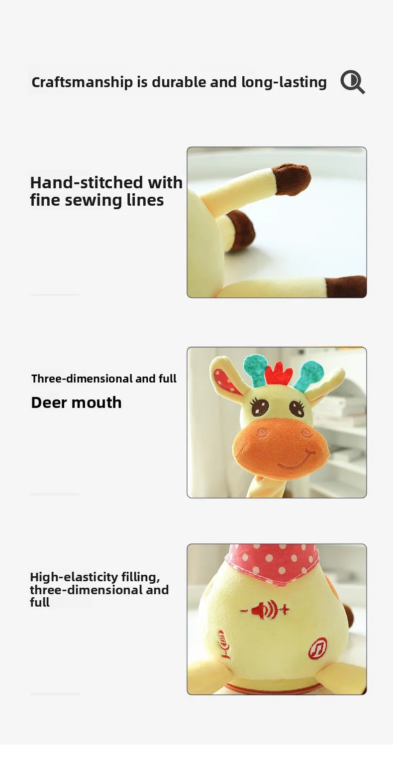 Dancing Talking Giraffe Toy with Songs and Adjustable Volume