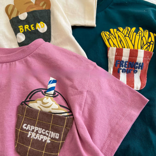 Henrry New French Fries Pocket Tees