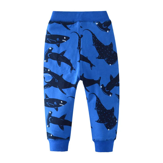 Aleix Sweatpants Autumn Spring Sharks Baby Trousers Pants