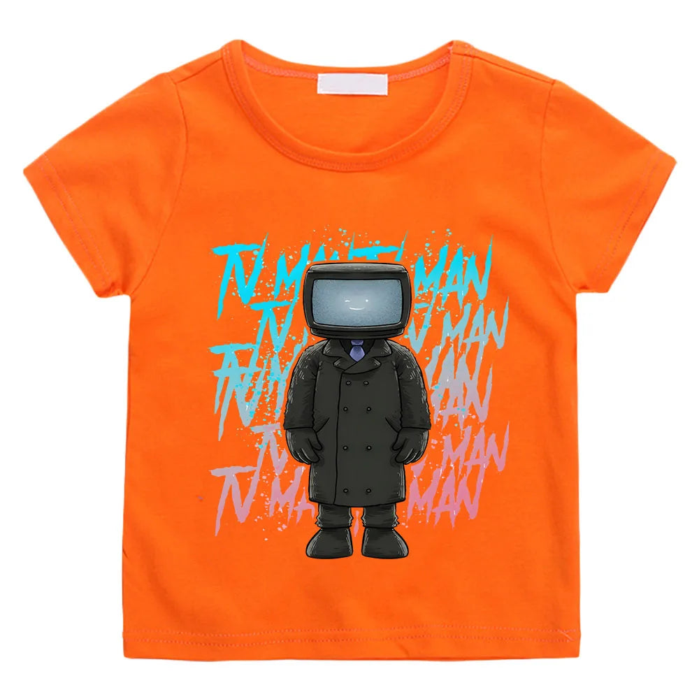 Nabil Short Sleeve Speakerman Print Child Tees - GuGuTon baby store - Baby Fashion - Toddlers Outfits - Babies Outfits - Toddler Clothes - Kids Clothing - Newborn Clothes - Newborn Wear - Kids Wear - Trending Clothes - Trending Outfits - Fall Fashion - Winter Fashion - Girls Clothes - Boys Clothes - Babies Wear - Kids Accessories - KidsWear - Summer Clothes - Summer Fashion - Summer Trend - Falls Sweaters - Tops - Bottom - Jeans - Blouse - Dresses - Newborn Dresses - Toys