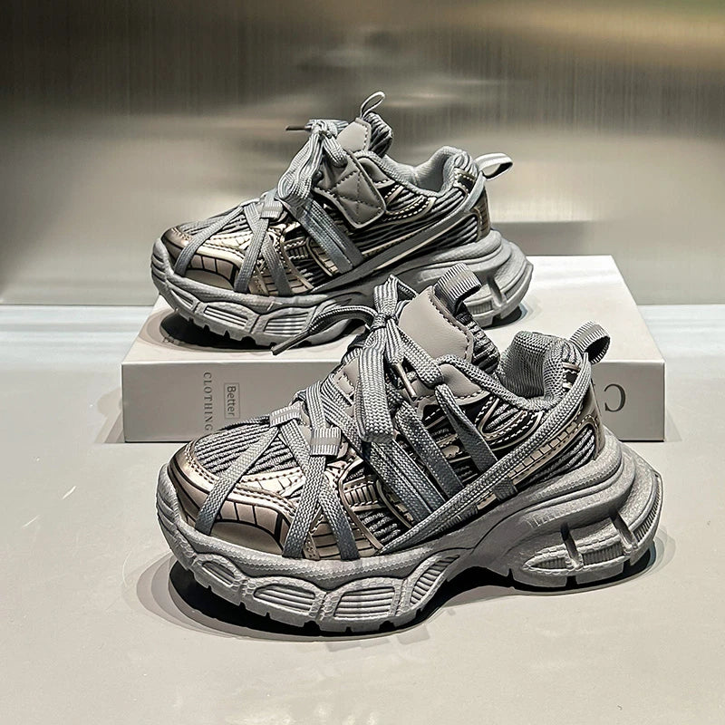 Kids Casual Sneakers for Boys Girls Non-slip Breathable Mesh Toddler Shoes