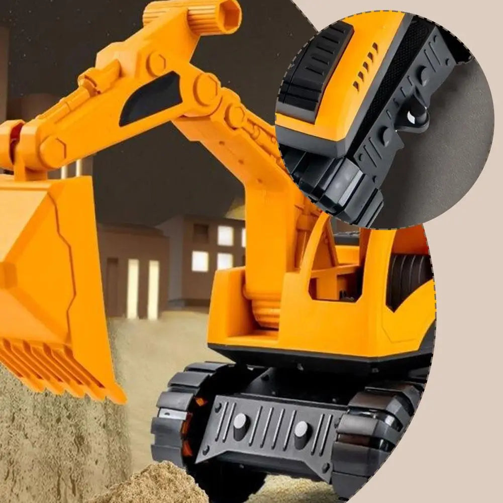 Big Inertia Engineering Toy Truck for Kids Thickened Drop-Resistant Beach Excavator Shovels