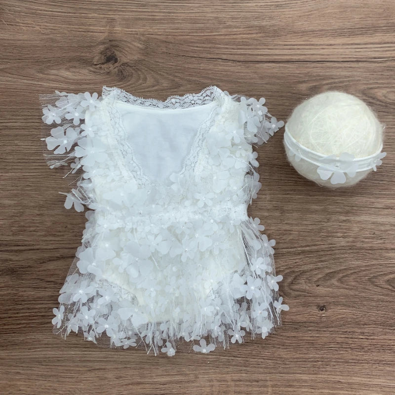Newborn Photography Props Outfit Baby Girl Dress  Romper Baby Fotografia Accessories
