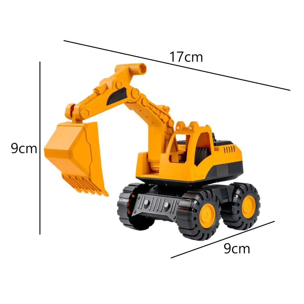 Big Inertia Engineering Toy Truck for Kids Thickened Drop-Resistant Beach Excavator Shovels