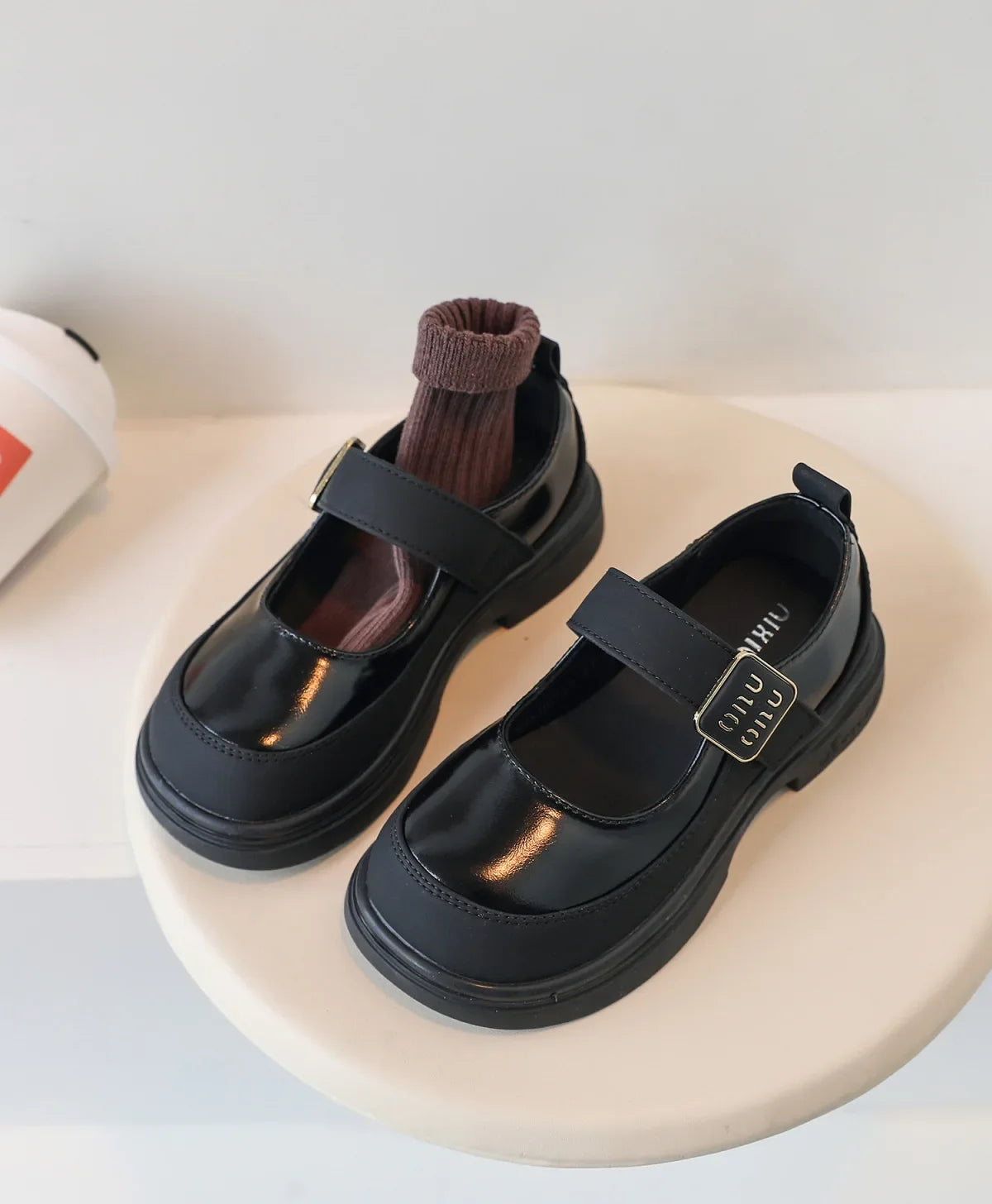 Girls Leather Shoes for School Party Wedding Fashion Elegant Children Mary Janes Pu Leather Loafers Princess Kids Moccasins