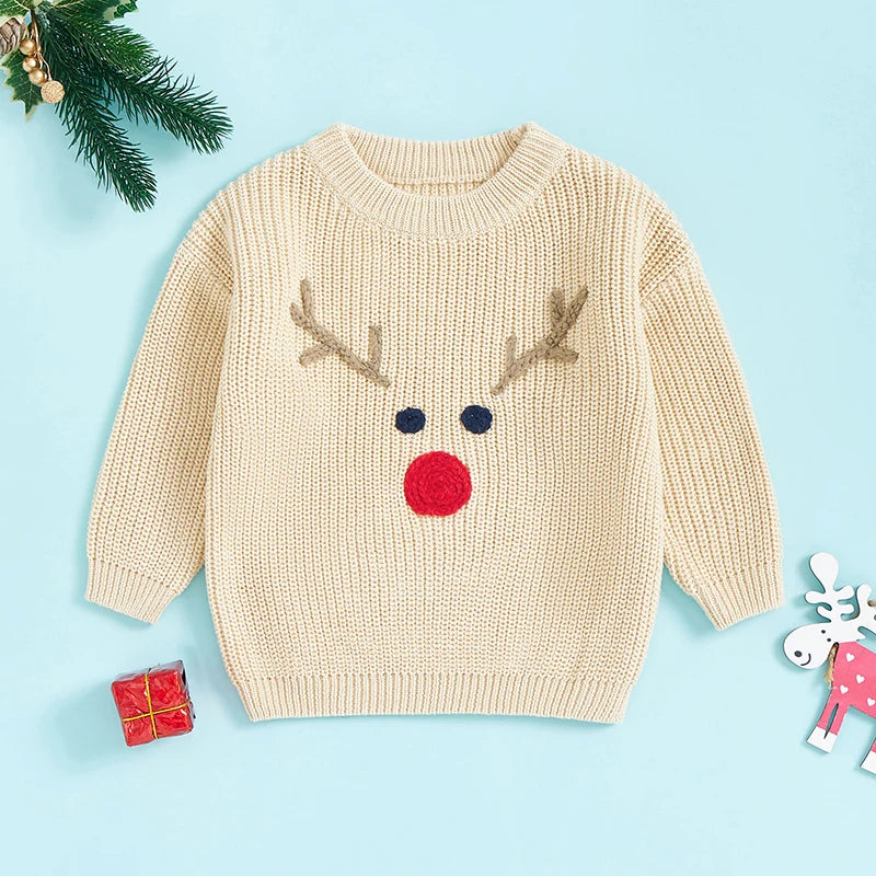 Herson Baby Boy Christmas Reindeer Sweater