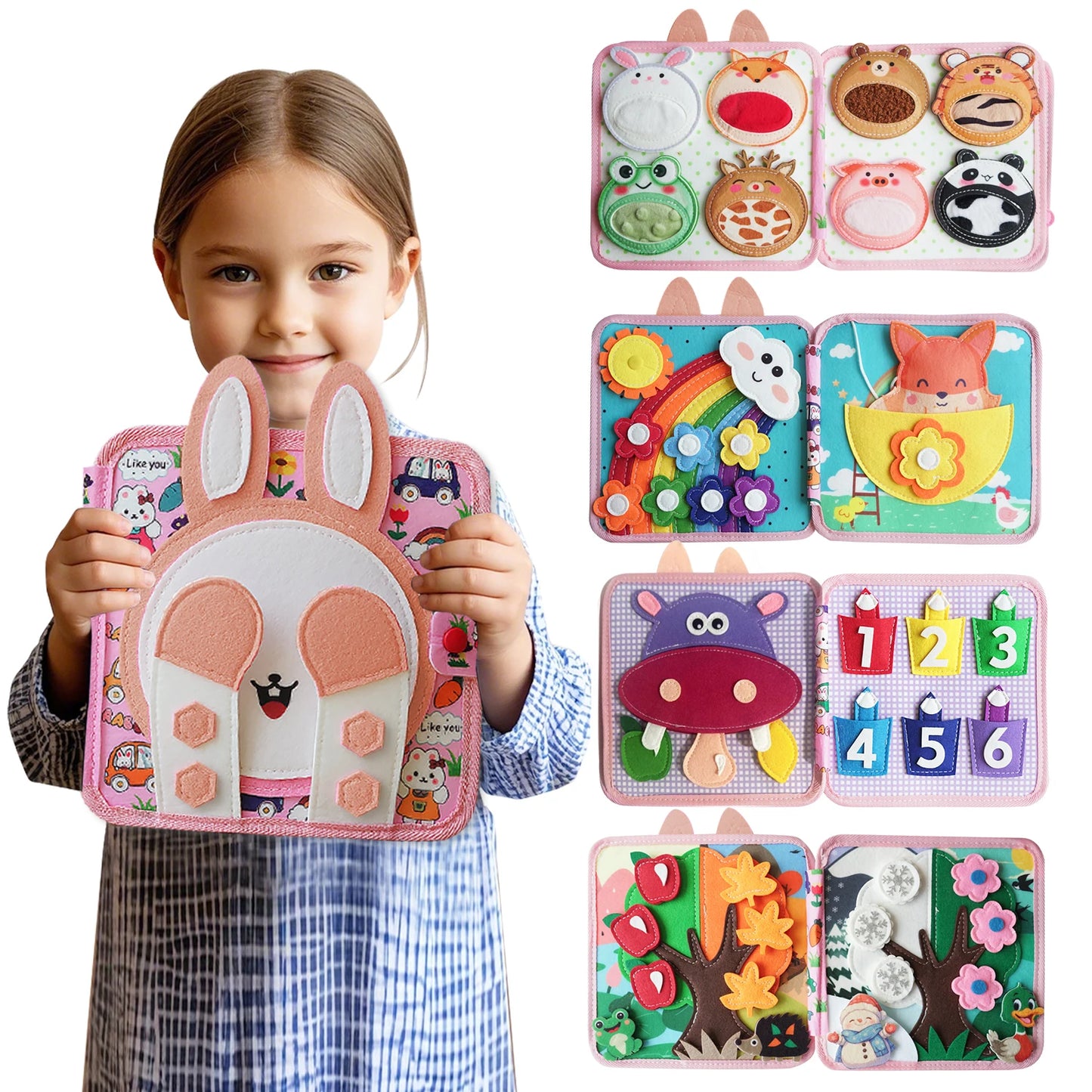 Busy Toddler Montessori Toys, Toddler Travel Toys, Educational Activity Books, Birthday Gifts for Boys and Girls