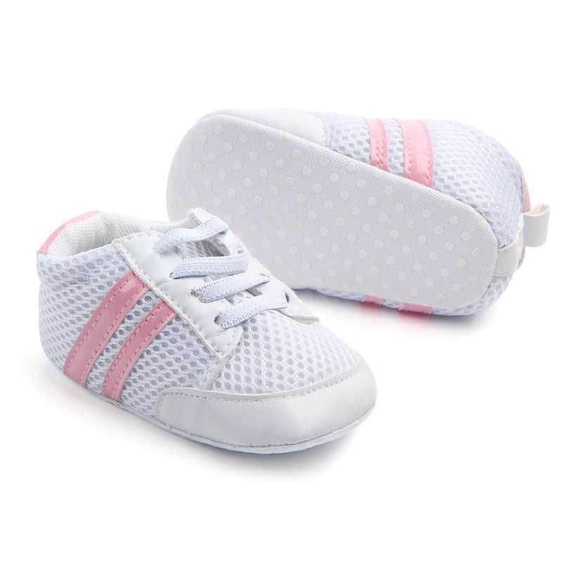 Baby Shoes Newborn Boys Sneaker Girls Two Striped First - GuGuTon