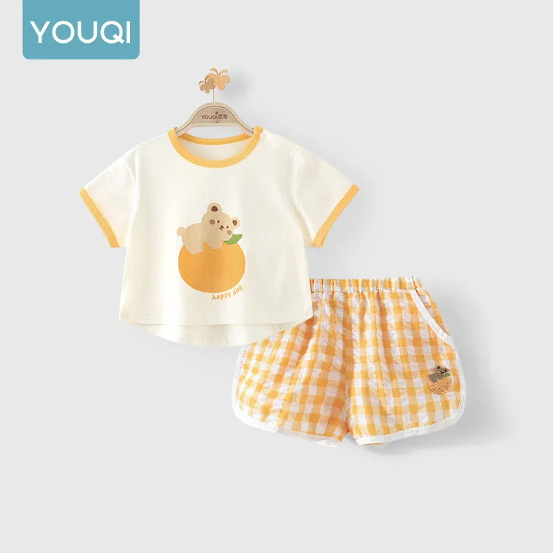 Eve Baby Girl Outfit Set, Camisole Top with Polka Dot Shorts