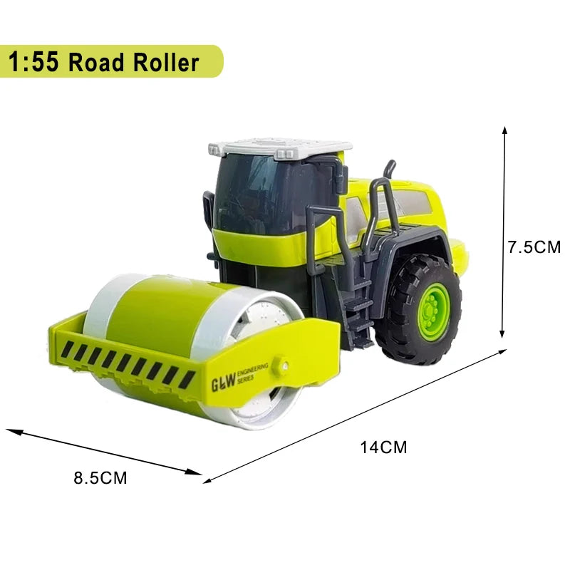 Engineering Vehicle Toys for Boys Alloy+Plastic Tractor Excavator Bulldozer Crane Truck Model Diecast Children Collection Gifts