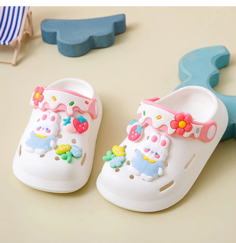 Garden Shoes For Girls Soft Sole Clogs For Baby Breathable Non-slip Indoor Outdoor
