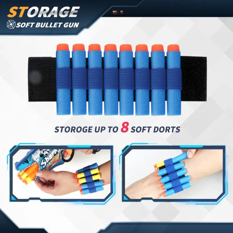 Kids Air Soft Bullet Gun Toys - Graffiti Shark Design