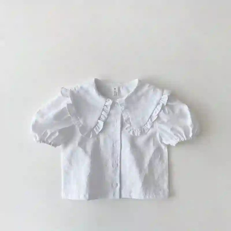 Paola Simple Cotton Short Sleeve Sweet Top