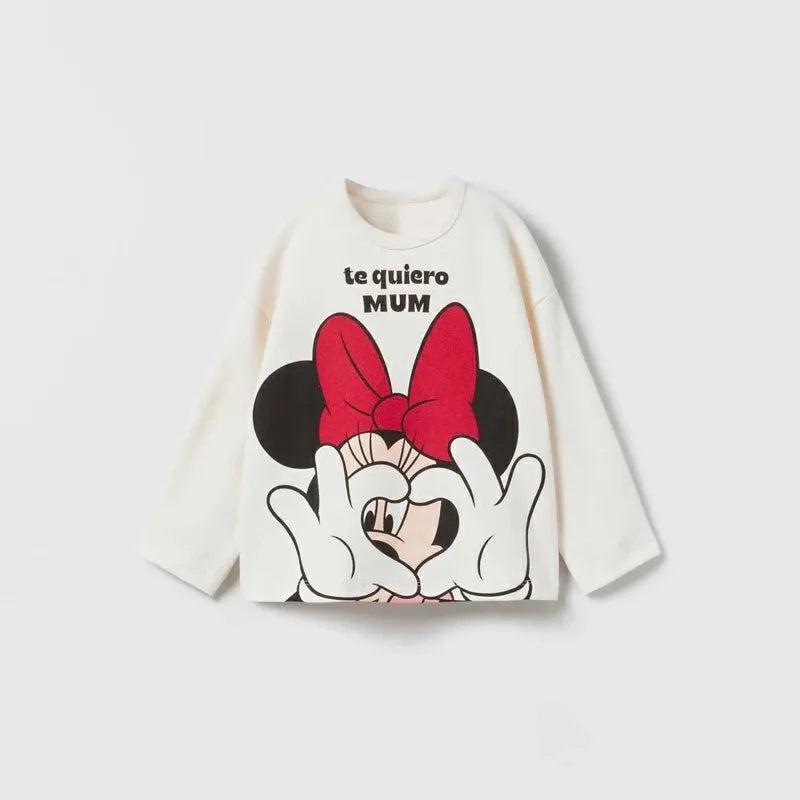 Olivia Cartoon Disney Printed Kids Long Sleeve Autumn Clothing Girl