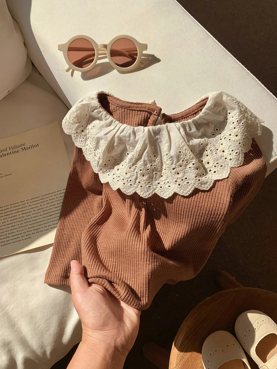 Judith Ruffled Edge Baby Knitwear Tops