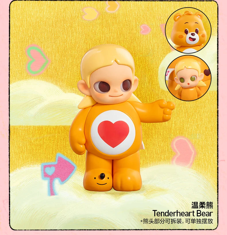 POPMART CareBears x Zsiga Series Blind Box Guess Bags Desktop Decoration Cute Anime Figure Models Gifts Blind Bag Toy Girl Gifts