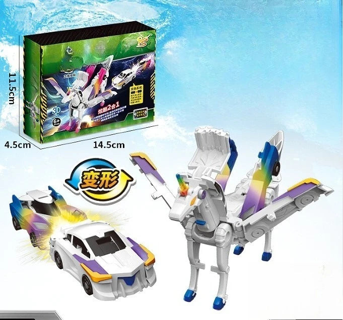 Transforming Dinosaur Car Toy - Magnetic Fun for Kids