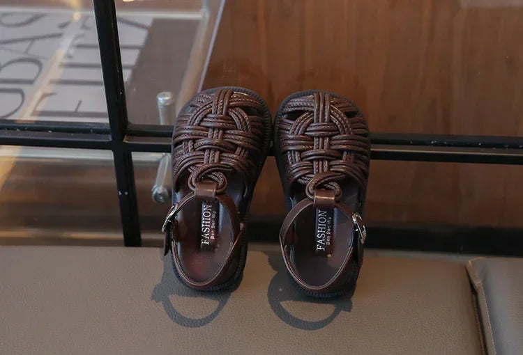New Sandals Summer Children's Woven Casual Baby Shoes Girls