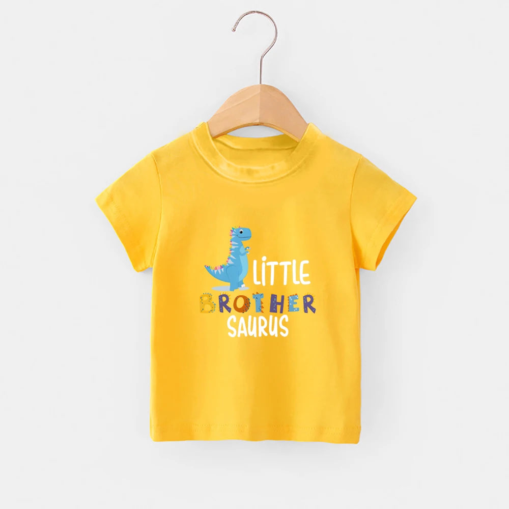 Saul Big Brother Little Brother Dinosaur Tees - GuGuTon baby store - Baby Fashion - Toddlers Outfits - Babies Outfits - Toddler Clothes - Kids Clothing - Newborn Clothes - Newborn Wear - Kids Wear - Trending Clothes - Trending Outfits - Fall Fashion - Winter Fashion - Girls Clothes - Boys Clothes - Babies Wear - Kids Accessories - KidsWear - Summer Clothes - Summer Fashion - Summer Trend - Falls Sweaters - Tops - Bottom - Jeans - Blouse - Dresses - Newborn Dresses - Toys