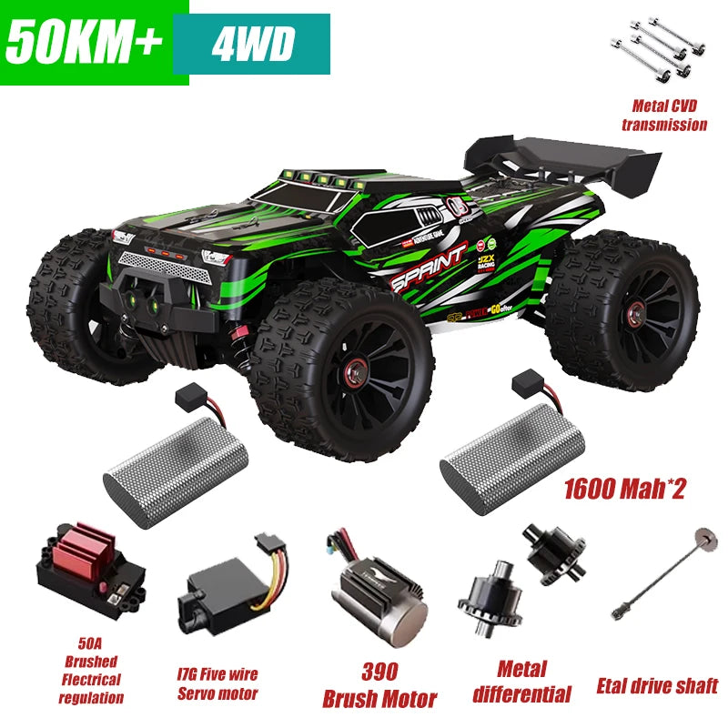 1:16 RC Cars 85KM/H Or 50KM/H 4WD RC Car High Speed Drift Monster 4x4 Truck for Kids Vs Wltoys 124017 3s Battery Vs SG116 MAX