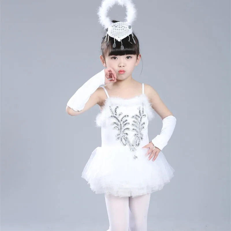 Summer Stage Ballet Leotards Girls Dresses Princess Dance Girl Dress