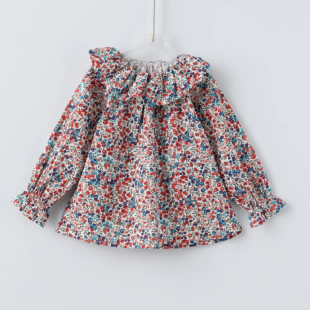 Paola Cute Cherry Printing Baby Tops