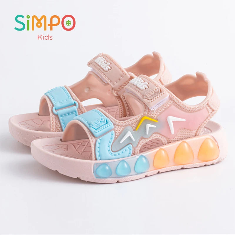 Children' Fashion Sport Sandals Geometric Patterns Breathable Shoes