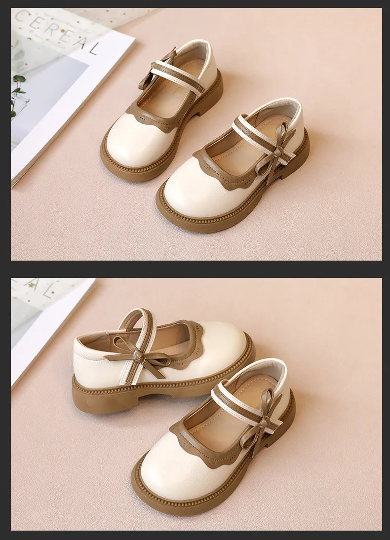 Girls' Princess Shoes 2025 Spring and Autumn New Style Girls' Little Leather Shoes Autumn Style Baby Fashion Single Shoes