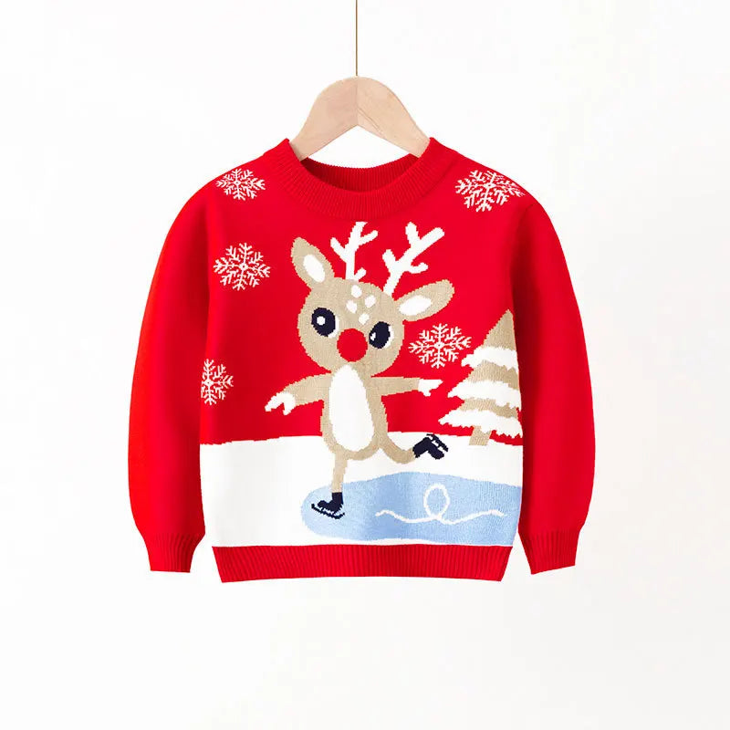 Estevan Christmas Warm Bottom Pullover Sweater