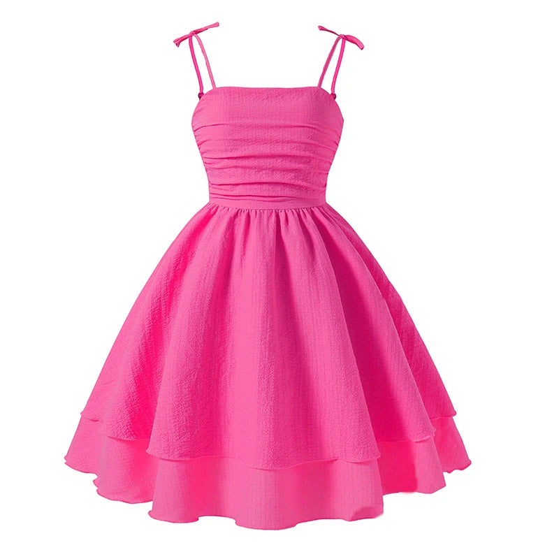 Indie Pink Tiered Princess Dress for Girls 7-13Y