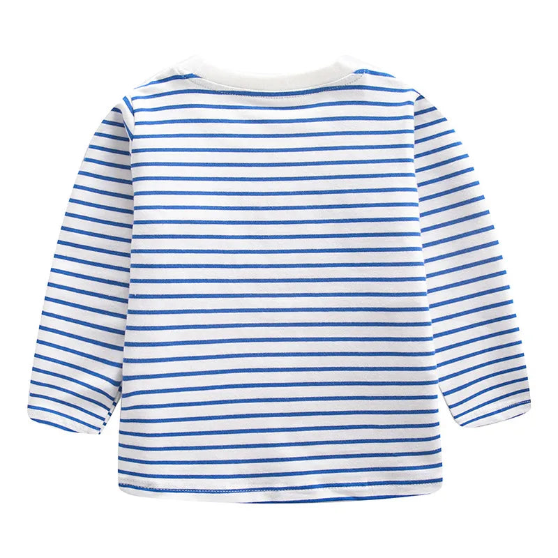 Rodrigo Arrival Striped Animals T-shirt - GuGuTon baby store - Baby Fashion - Toddlers Outfits - Babies Outfits - Toddler Clothes - Kids Clothing - Newborn Clothes - Newborn Wear - Kids Wear - Trending Clothes - Trending Outfits - Fall Fashion - Winter Fashion - Girls Clothes - Boys Clothes - Babies Wear - Kids Accessories - KidsWear - Summer Clothes - Summer Fashion - Summer Trend - Falls Sweaters - Tops - Bottom - Jeans - Blouse - Dresses - Newborn Dresses - Toys