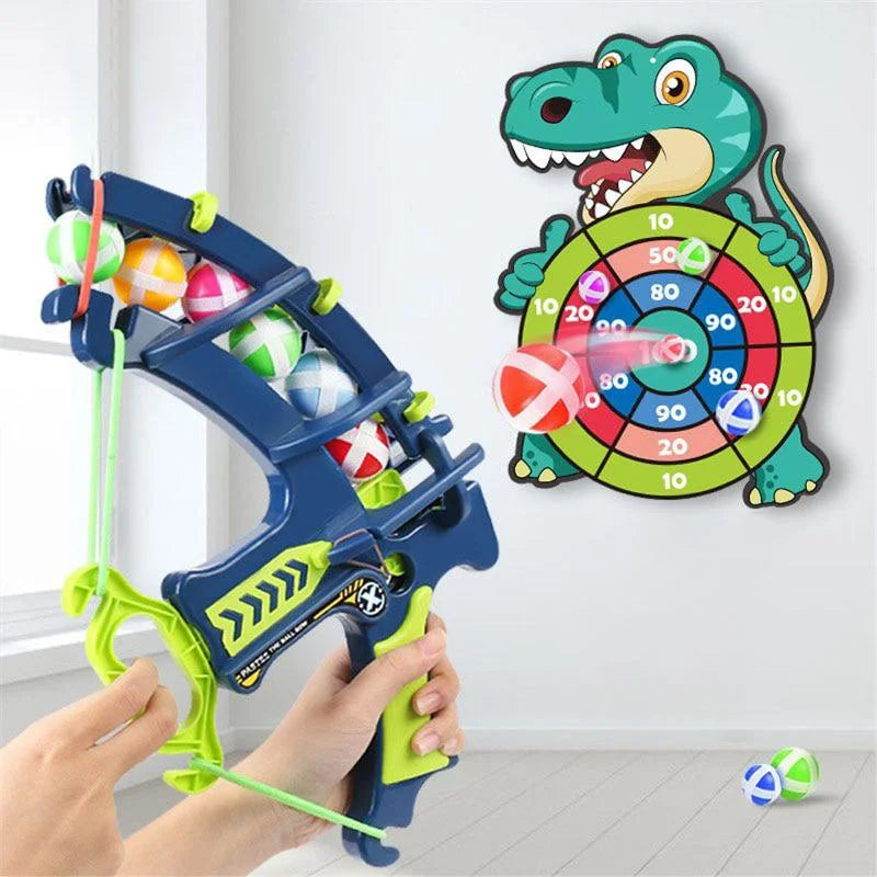 Montessori Throw Sport Slingshot Target Sticky Ball Dartboard