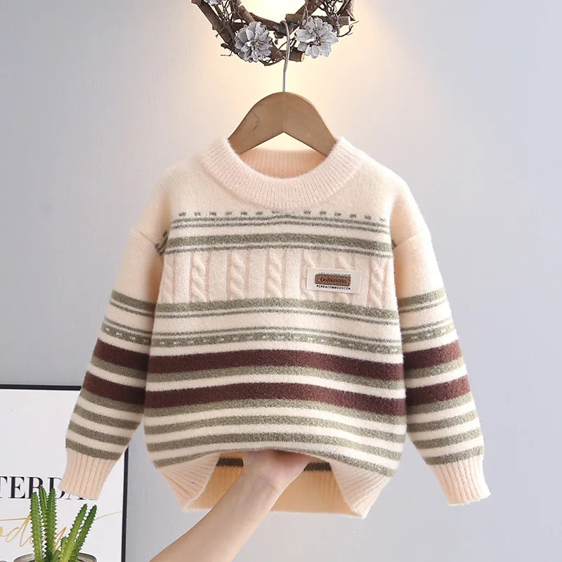 Oscar Full Sleeve Round Collar Sweater - GuGuTon baby store - Baby Fashion - Toddlers Outfits - Babies Outfits - Toddler Clothes - Kids Clothing - Newborn Clothes - Newborn Wear - Kids Wear - Trending Clothes - Trending Outfits - Fall Fashion - Winter Fashion - Girls Clothes - Boys Clothes - Babies Wear - Kids Accessories - KidsWear - Summer Clothes - Summer Fashion - Summer Trend - Falls Sweaters - Tops - Bottom - Jeans - Blouse - Dresses - Newborn Dresses - Toys