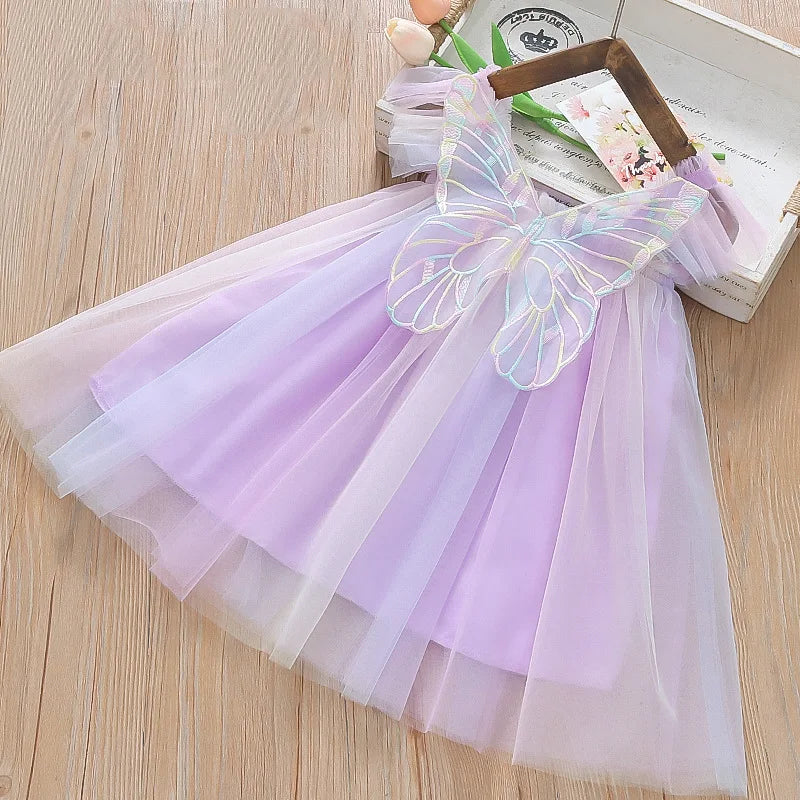 Eva Baby Girls Fly Sleeve Dress for 1 to 5 Years